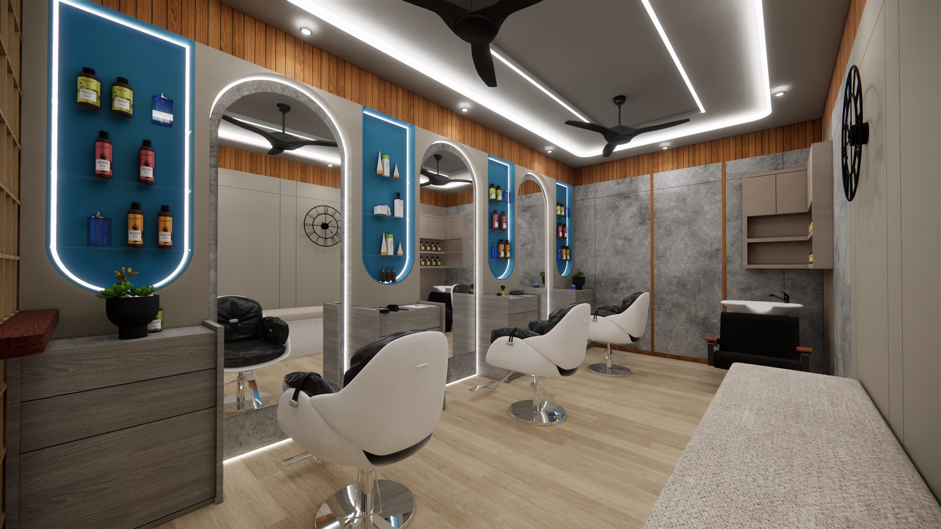 Showroom interior visualization
